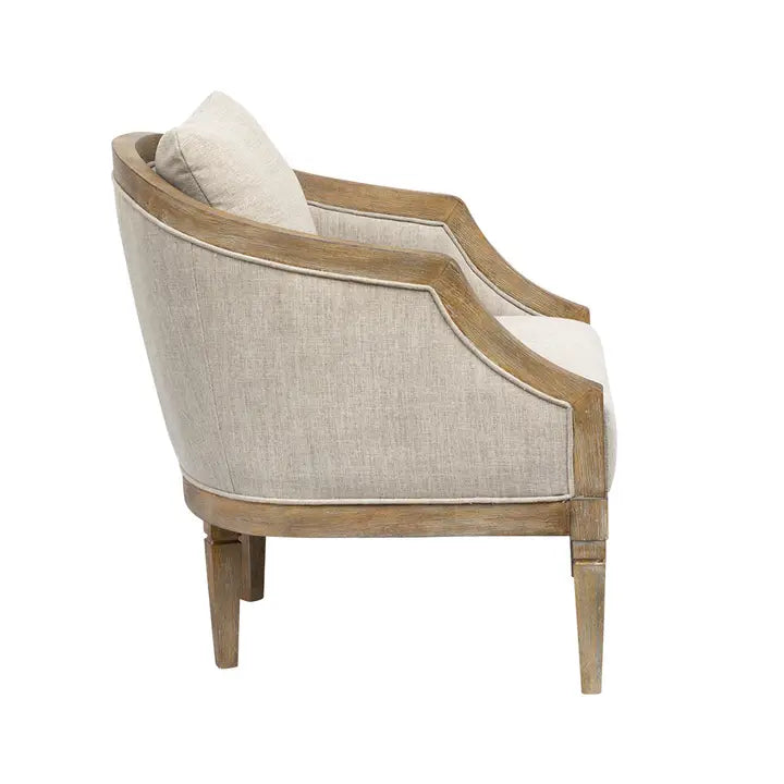 TRADITIONAL CURVE BACK ACCENT CHAIR