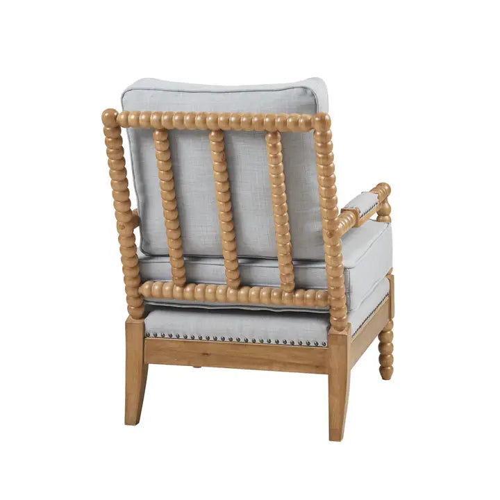 MEDINA ACCENT CHAIR, BLUE / NATURAL