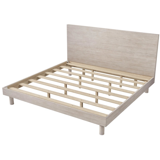 TRANQUIL WOODEN PLATFORM BED FRAME