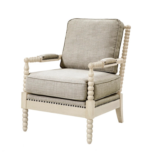 MEDINA ACCENT CHAIR, GREY / OYSTER