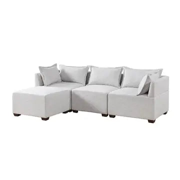 MODULAR SECTIONAL SOFA COLLECTION, IVORY