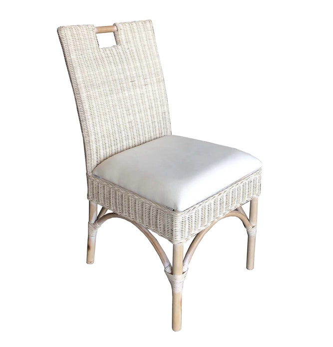 MALIO OUTDOOR SIDE CHAIR  - OYSTER