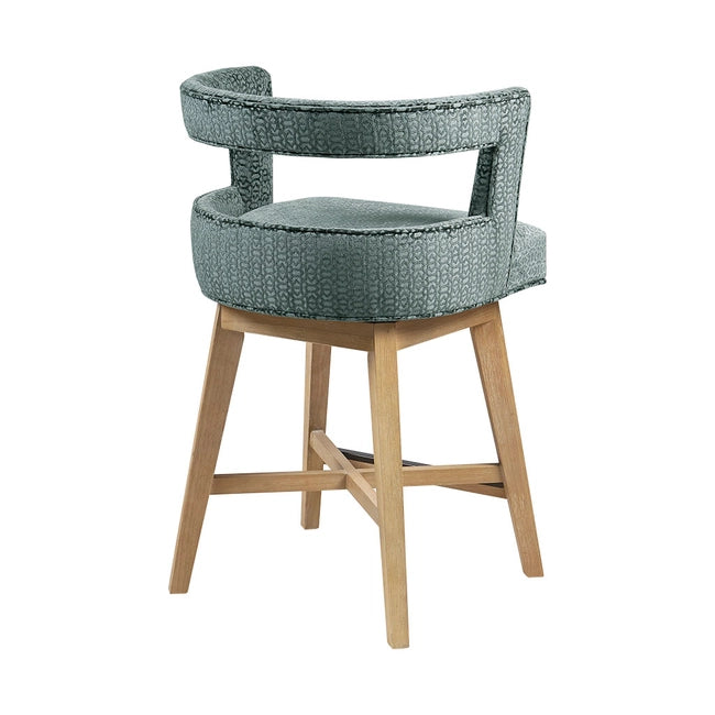 CASBAH UPHOLSTERED COUNTER STOOL, BLUE