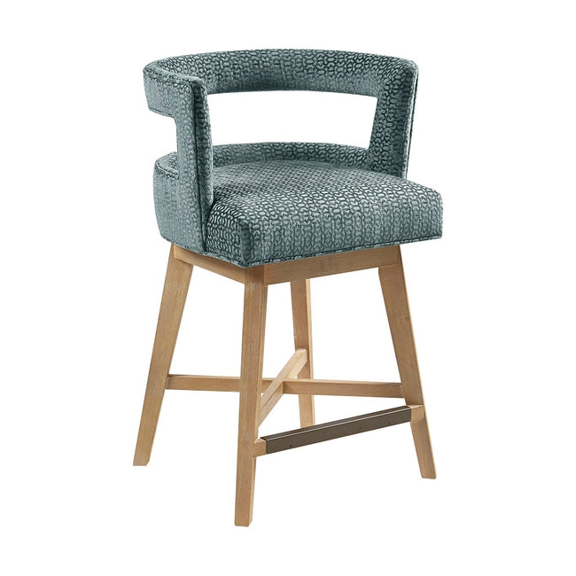 CASBAH UPHOLSTERED COUNTER STOOL, BLUE