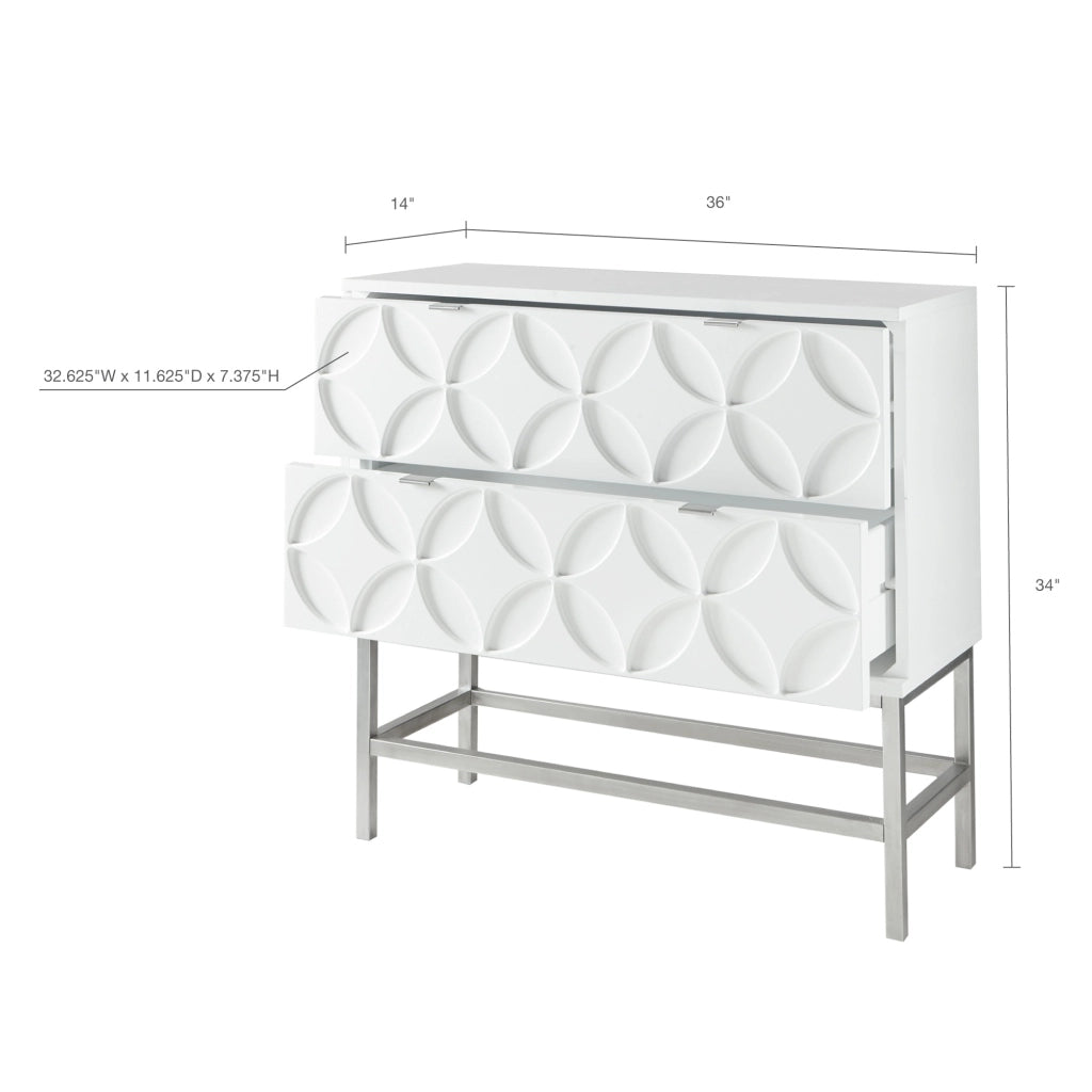 ALPINE CHIC ACCENT CHEST, WHITE