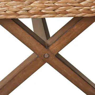 SEAGRASS WOVEN BENCH