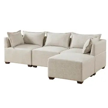 MODULAR SECTIONAL SOFA COLLECTION, LINEN GRAY