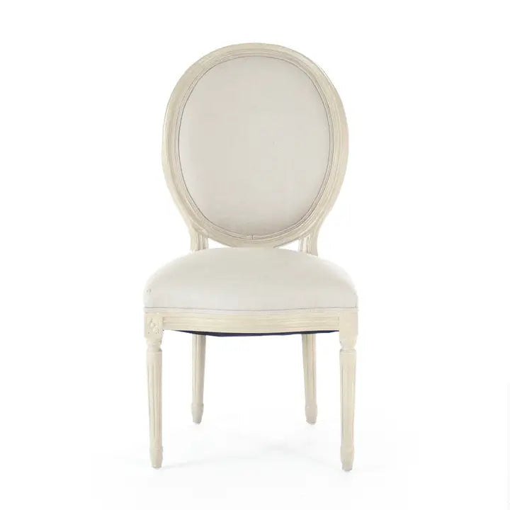 MEDALLION GREY SIDE CHAIR