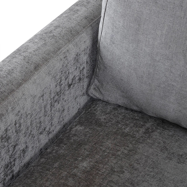 MOONLIT VELVET ACCENT CHAIR, GREY