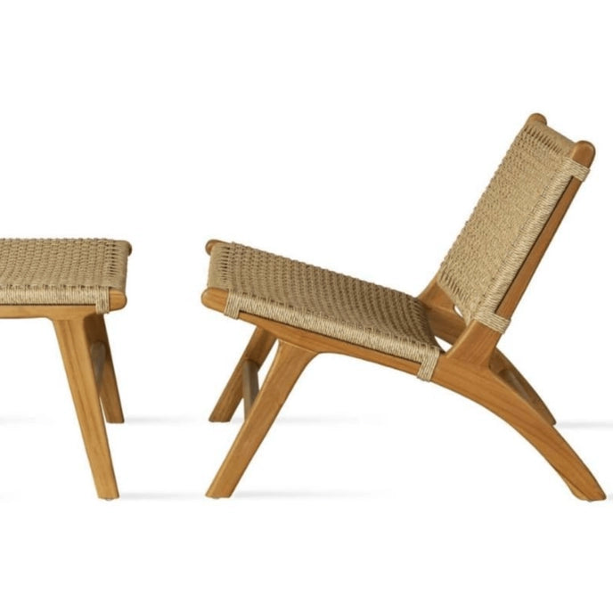 CALAVA TEAK PATIO LOUNGE CHAIR