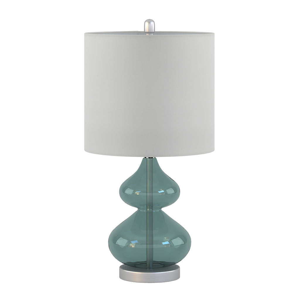 SELENE TABLE LAMP - TEAL GLASS (SET OF 2)