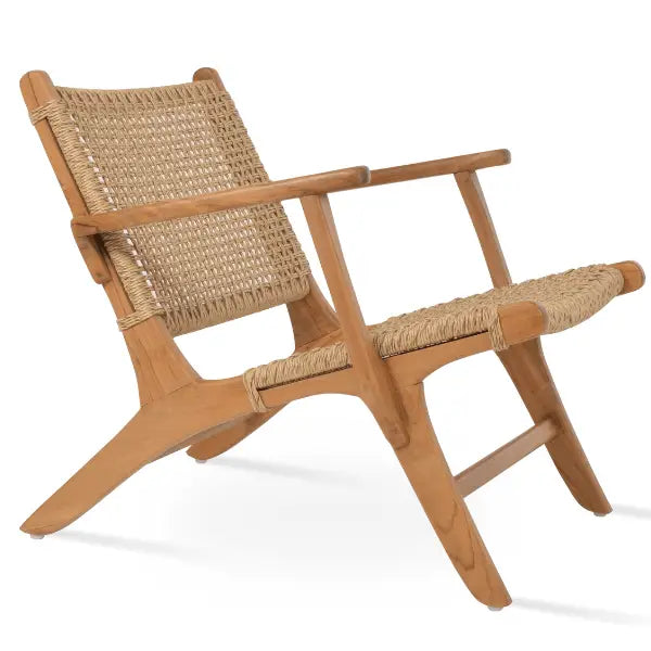 CALAVA TEAK PATIO LOUNGE CHAIR