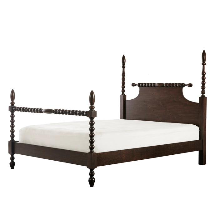 BOBBLE POST BED, MOROCCO BROWN