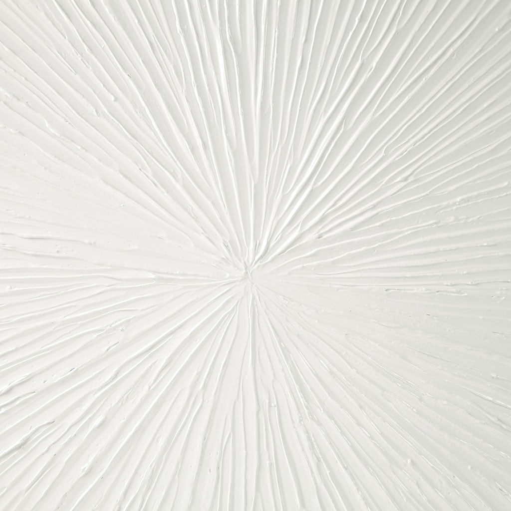 SUNBURST WALL ART, WHITE