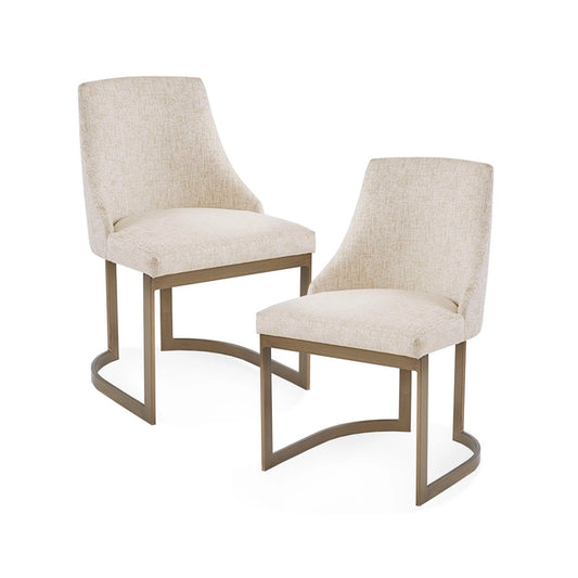 NOMAD WINGBACK DINING CHAIR, CREAM (SET OF 2)