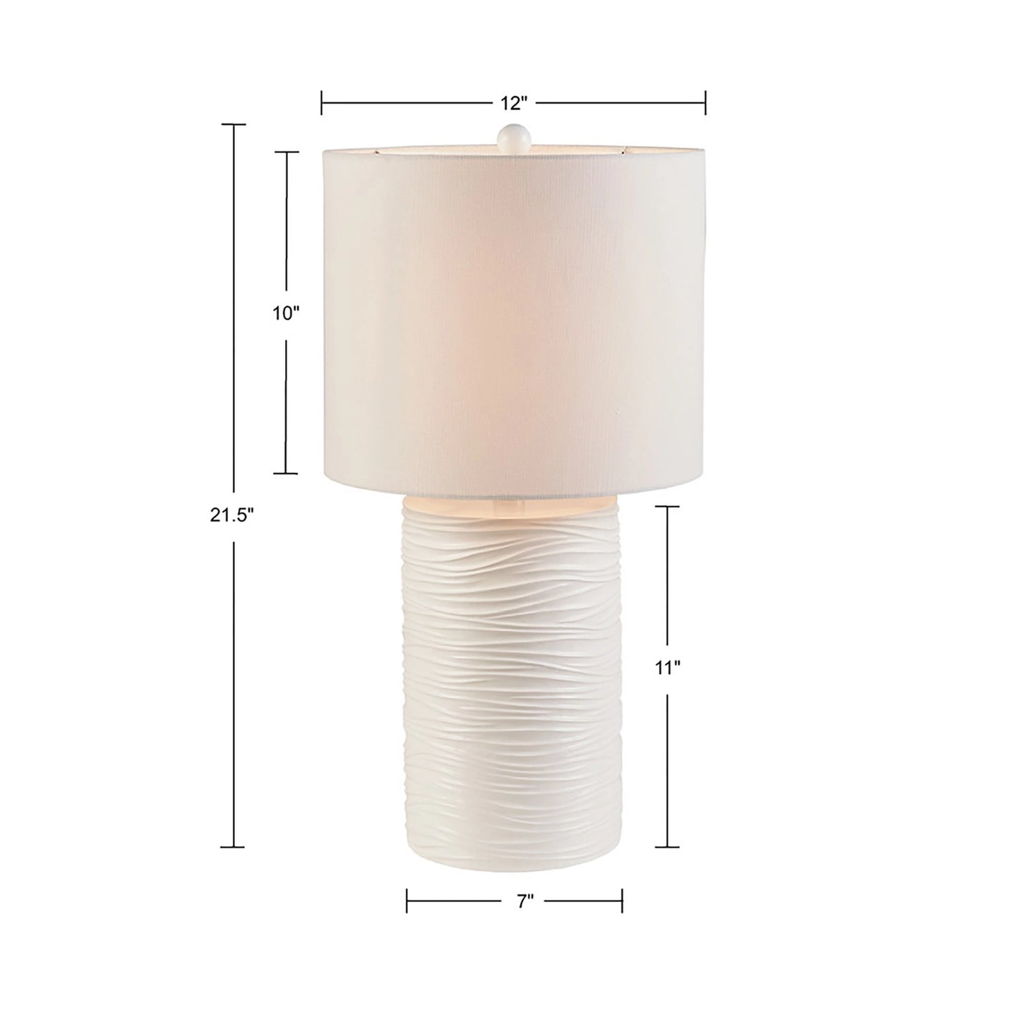 FROSTED TIDES TABLE LAMP