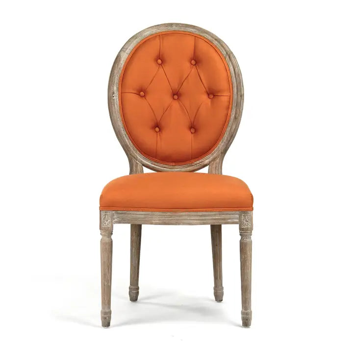 MEDALLION ORANGE SIDE CHAIR