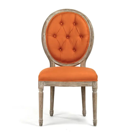 MEDALLION ORANGE SIDE CHAIR