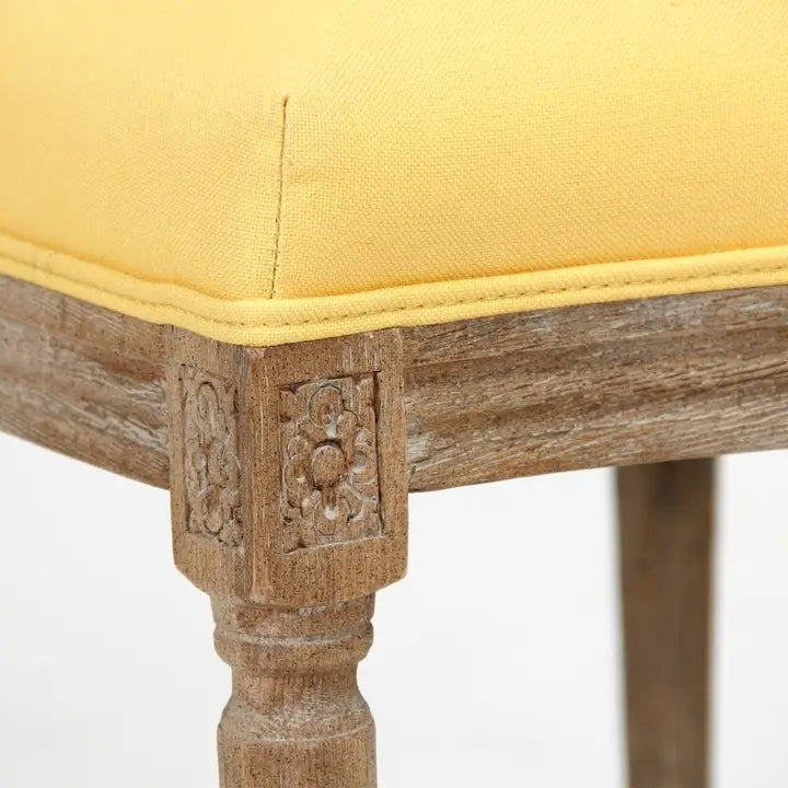 MEDALLION YELLOW SIDE CHAIR