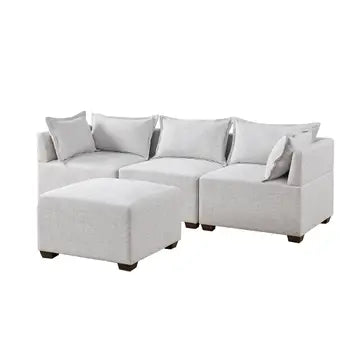 MODULAR SECTIONAL SOFA COLLECTION, IVORY