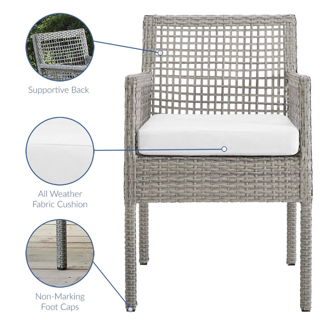 AURA WICKER OUTDOOR ARM CHAIR