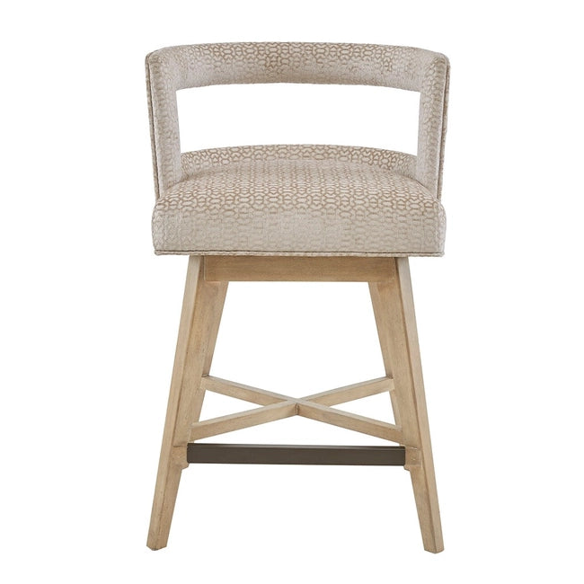 CASBAH UPHOLSTERED COUNTER STOOL, CREAM