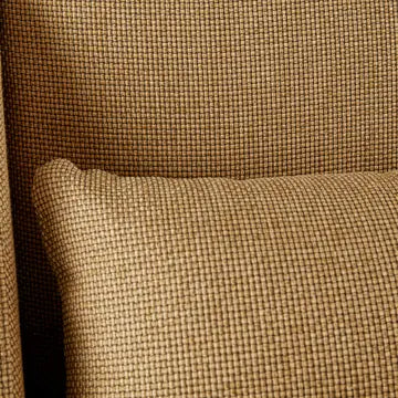 RECESSED ARMS ACCENT CHAIR - MUSTARD