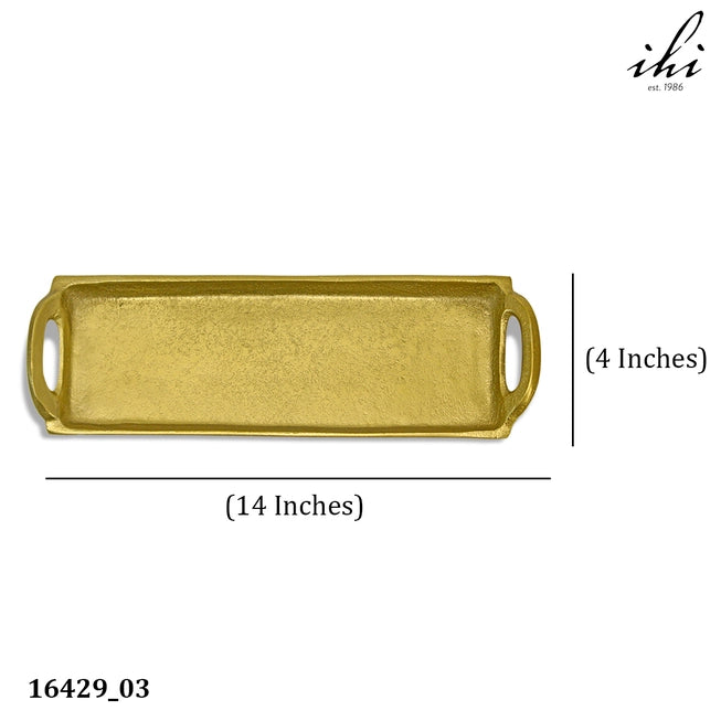 GOLD RECTANGULAR TRAY