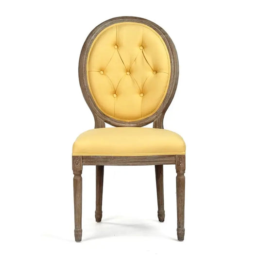 MEDALLION YELLOW SIDE CHAIR