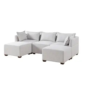 MODULAR SECTIONAL SOFA COLLECTION, IVORY