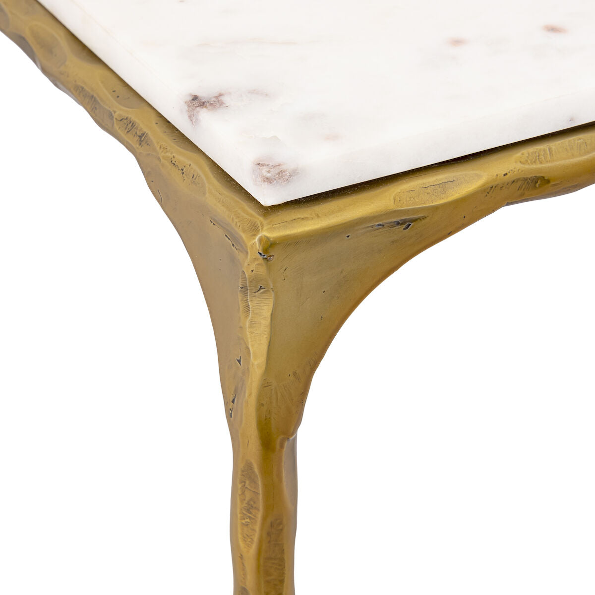 SEVILLE FORGED MARBLE CONSOLE TABLE