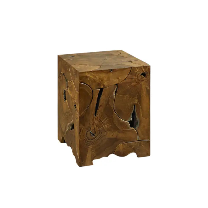 EARTHBOUND TEAK ROOT END TABLE