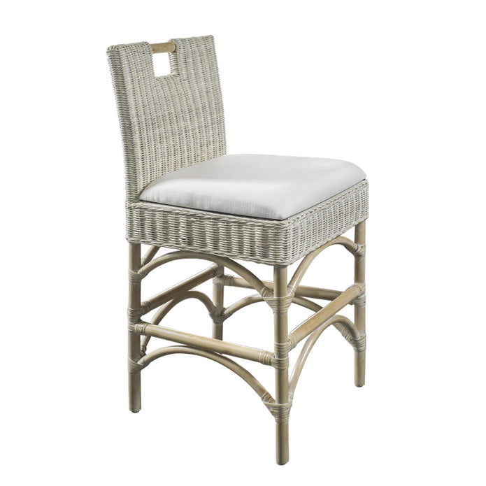 MALIO OUTDOOR COUNTER STOOL - OYSTER