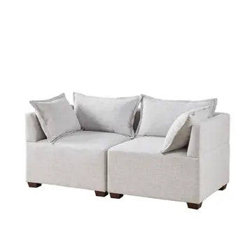 MODULAR SECTIONAL SOFA COLLECTION, IVORY