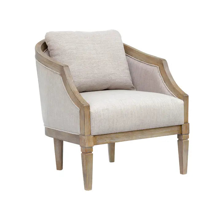 TRADITIONAL CURVE BACK ACCENT CHAIR