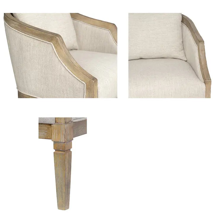 TRADITIONAL CURVE BACK ACCENT CHAIR