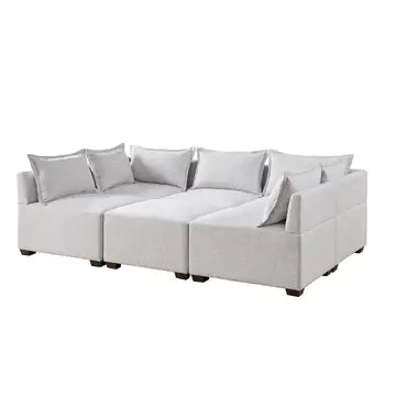 MODULAR SECTIONAL SOFA COLLECTION, IVORY