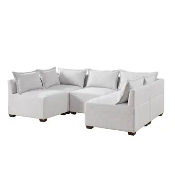 MODULAR SECTIONAL SOFA COLLECTION, IVORY