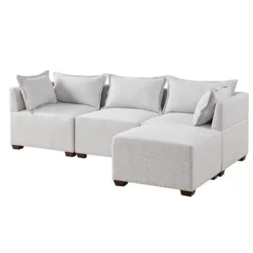 MODULAR SECTIONAL SOFA COLLECTION, IVORY