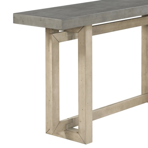 CONTEMPORARY WOOD CONSOLE TABLE - GREY