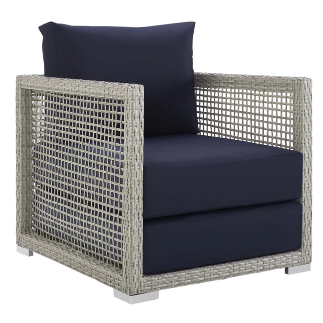 AURA WICKER OUTDOOR LOUNGE CHAIR