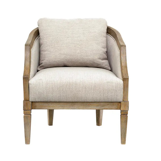 TRADITIONAL CURVE BACK ACCENT CHAIR