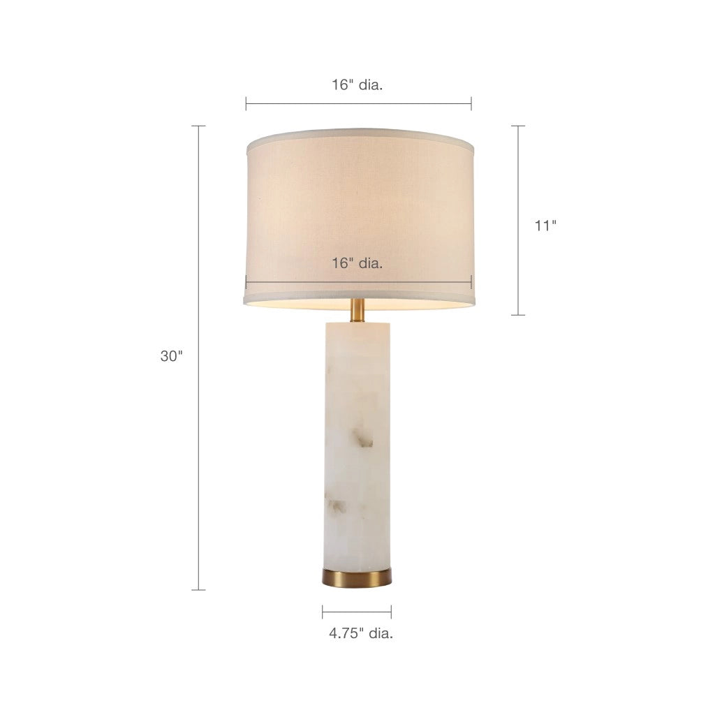 ALABASTER GOLD TABLE LAMP