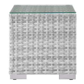 CONVENE OUTDOOR SIDE TABLE - LIGHT GRAY