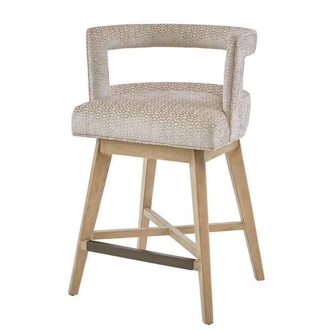 CASBAH UPHOLSTERED COUNTER STOOL, CREAM