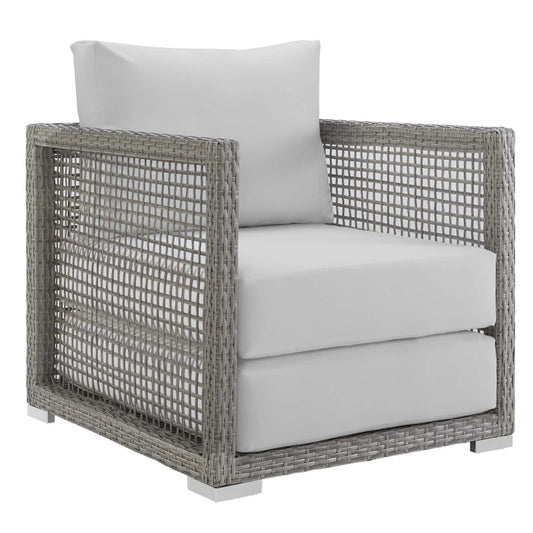 AURA WICKER OUTDOOR LOUNGE CHAIR