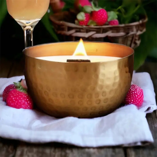 CHAMPAGNE & PINK RASPBERRY SOY CANDLE