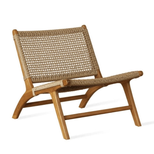 CALAVA TEAK PATIO LOUNGE CHAIR