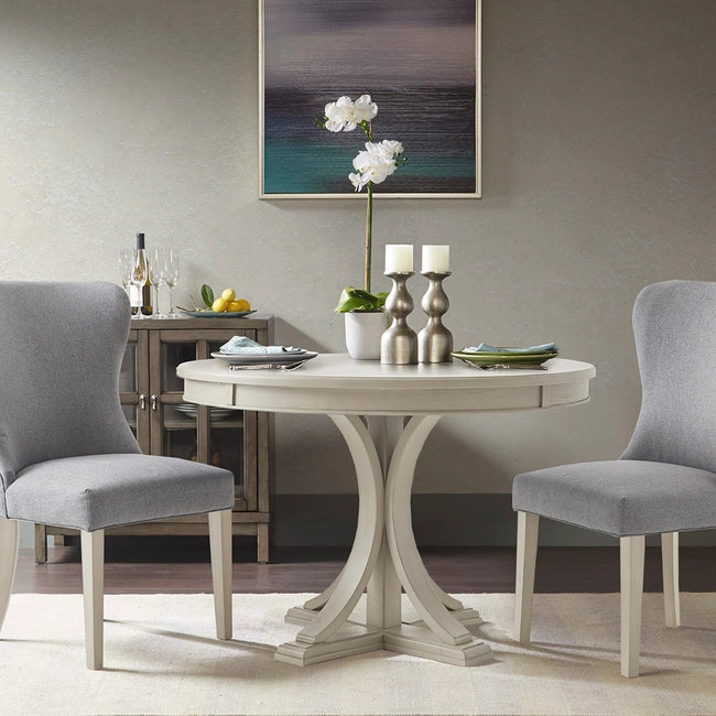 ATLAS ROUND DINING TABLE, CREAM