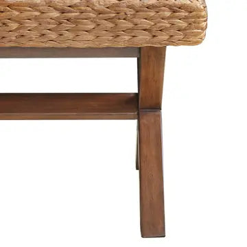 SEAGRASS WOVEN BENCH